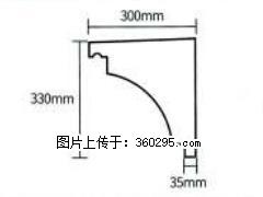 产品分解图型 - 檐口线，型号：SX311-YK-2，规格：300x330mm(2) - 鹤壁三象EPS建材 hb.sx311.cc